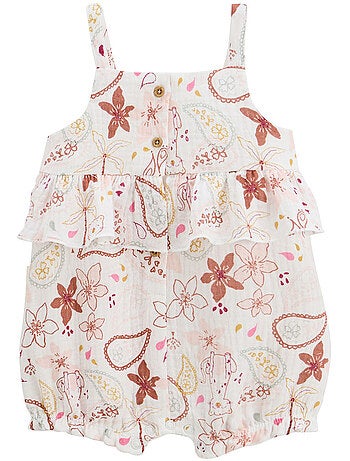 Barboteuse bébé en gaze de coton Arizona