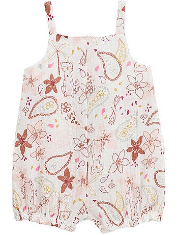 Barboteuse bébé en gaze de coton Arizona