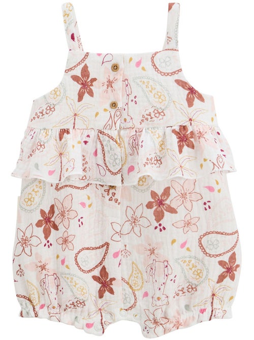 Barboteuse bébé en gaze de coton Arizona - Kiabi