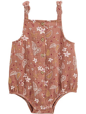 Barboteuse bébé en gaze de coton Arizona