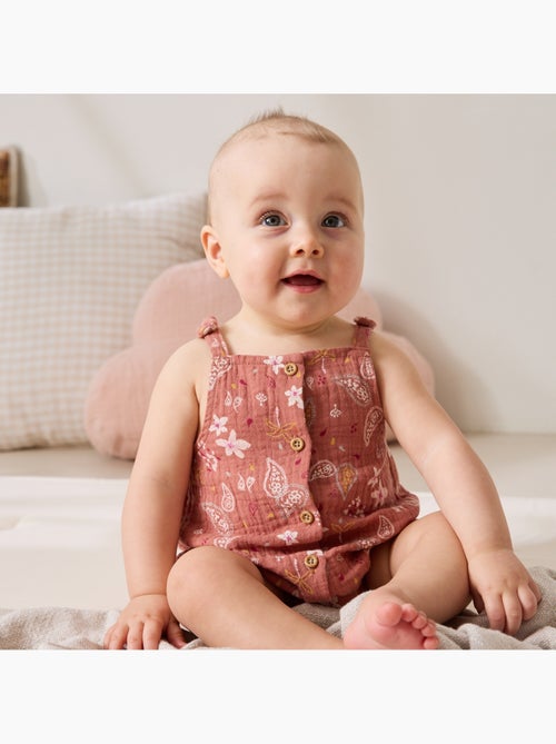 Barboteuse bébé en gaze de coton Arizona - Kiabi