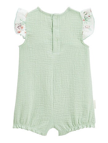 Barboteuse bébé en gaze de coton Arya