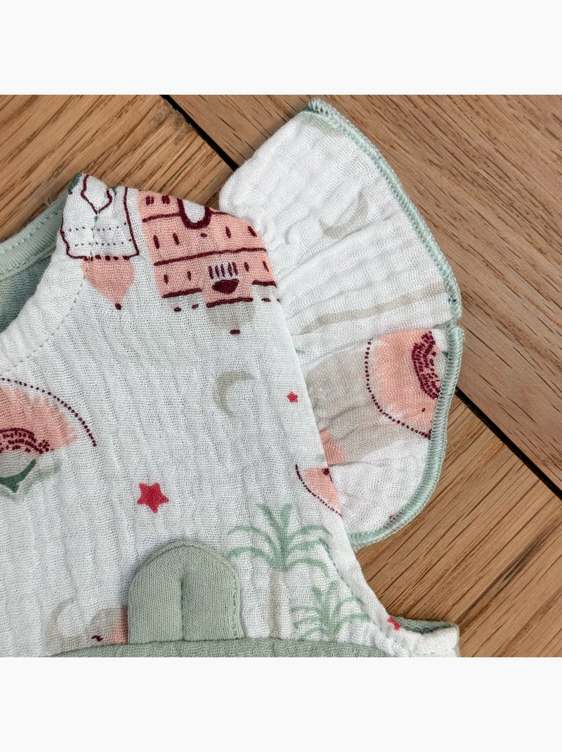 Barboteuse bébé en gaze de coton Arya Ecru - Kiabi