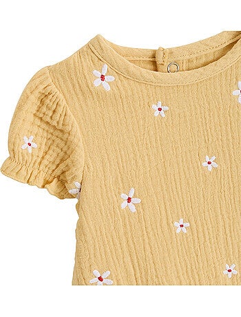 Barboteuse bébé en gaze de coton Camila