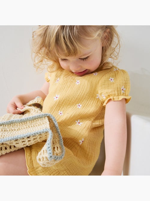 Barboteuse bébé en gaze de coton Camila - Kiabi