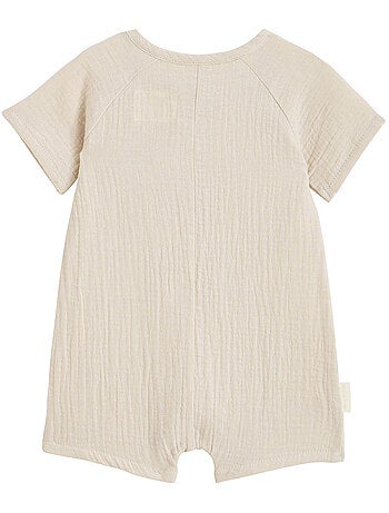 Barboteuse bébé en gaze de coton Eden