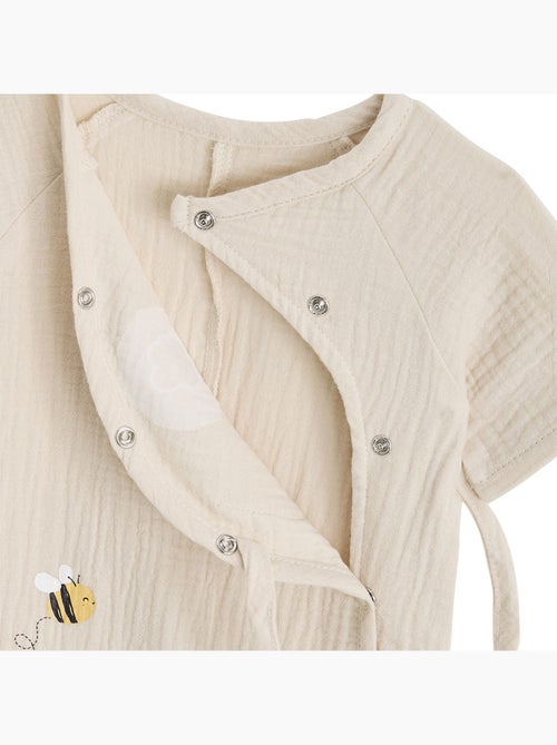 Barboteuse bébé en gaze de coton Eden - Kiabi