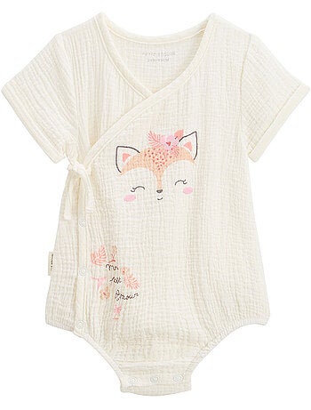 Barboteuse bébé en gaze de coton Louison