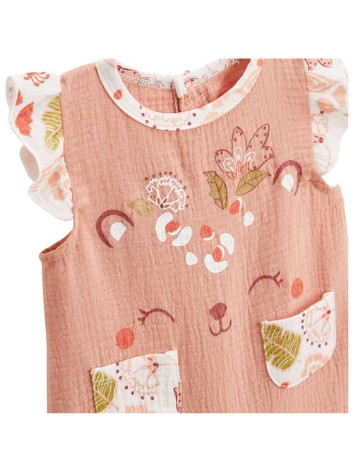 Barboteuse bébé en gaze de coton Mindanao - Kiabi