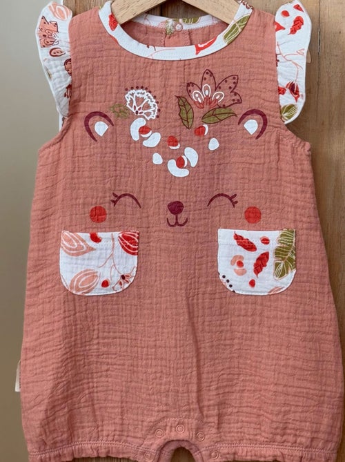 Barboteuse bébé en gaze de coton Mindanao - Kiabi