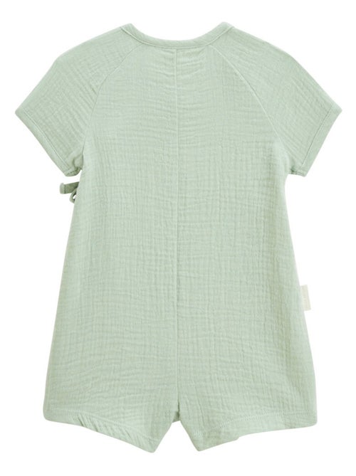 Barboteuse bébé en gaze de coton ouverture croisée Frimousse - Kiabi