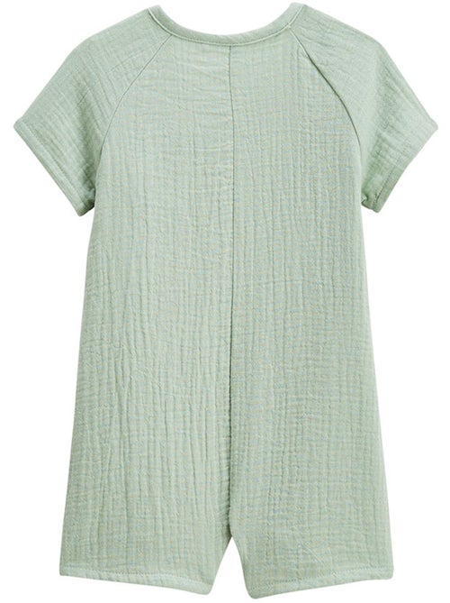 Barboteuse bébé en gaze de coton ouverture croisée Frimousse - Kiabi