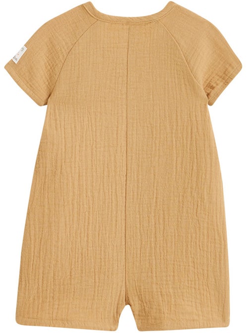 Barboteuse bébé en gaze de coton ouverture croisée Mini Rêve - Kiabi