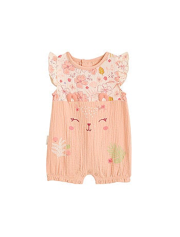 Barboteuse bébé en gaze de coton Santa Giulia