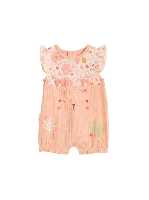 Barboteuse bébé en gaze de coton Santa Giulia - Kiabi