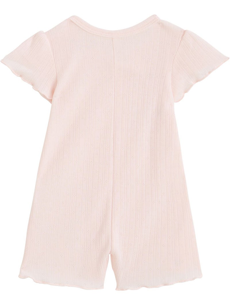 Barboteuse bébé en pointelle Badian Rose - Kiabi