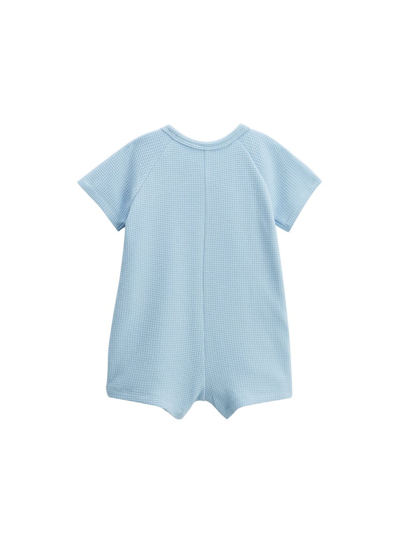 Barboteuse bébé + foulard Zeste d'amour Bleu - Kiabi