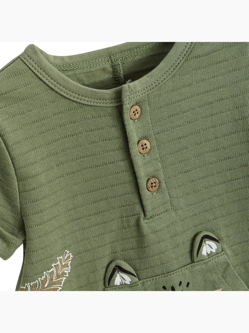 Barboteuse bébé Gabin Vert - Kiabi