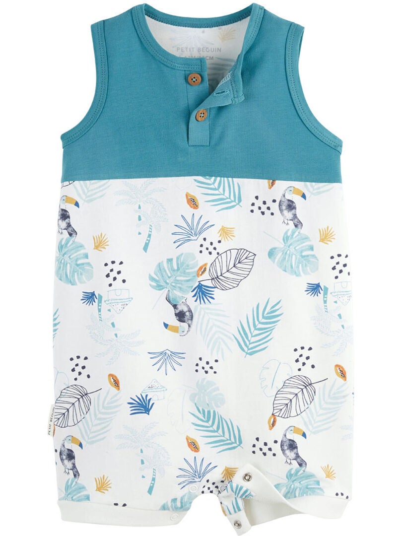 Costume Marin Bébé Garçon MOMBEBE - Barboteuse + Chapeau - 3-24 Mois - 100% Coton