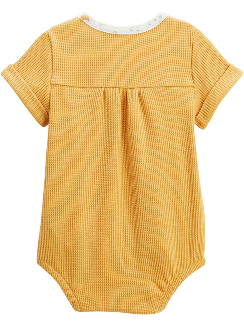 Barboteuse bébé Hawaiki Moutarde - Kiabi