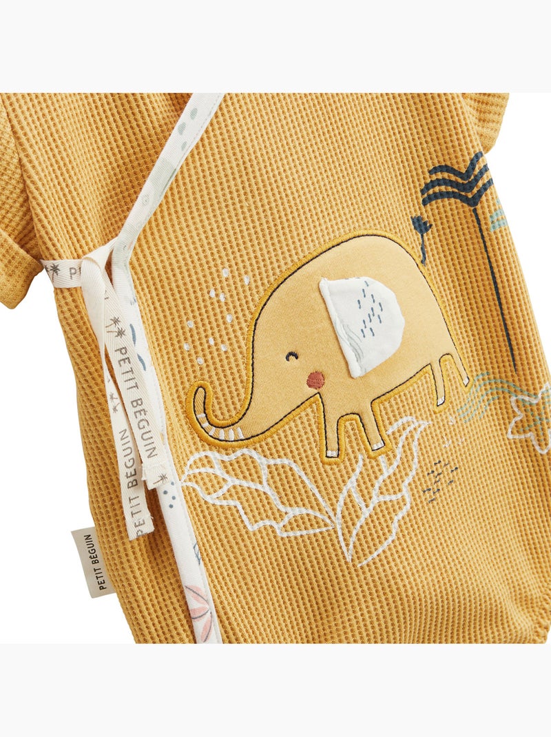 Barboteuse bébé Hawaiki Moutarde - Kiabi