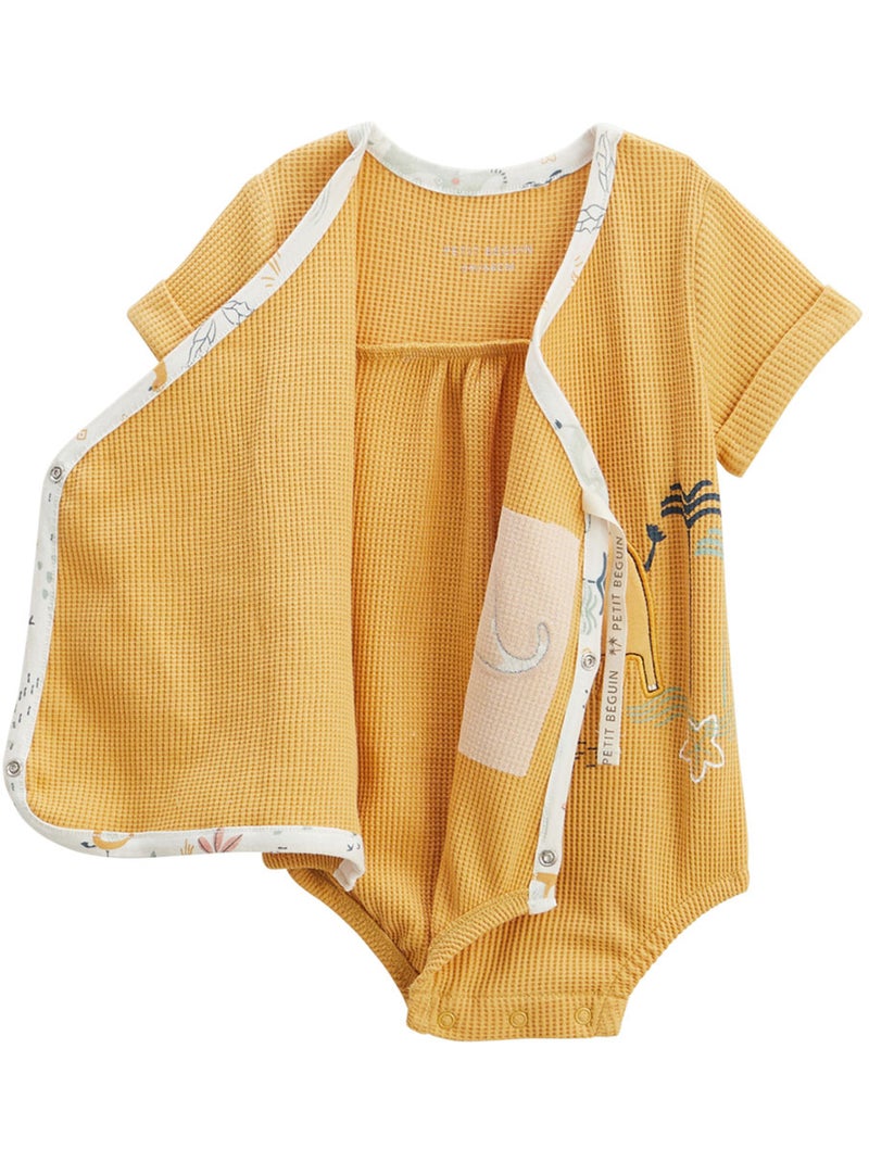 Barboteuse bébé Hawaiki Moutarde - Kiabi