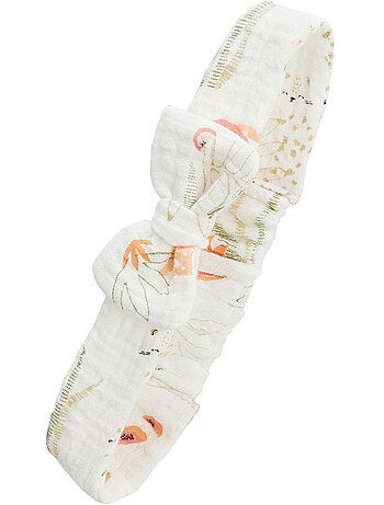 Barboteuse bébé + headband en gaze de coton Sierra