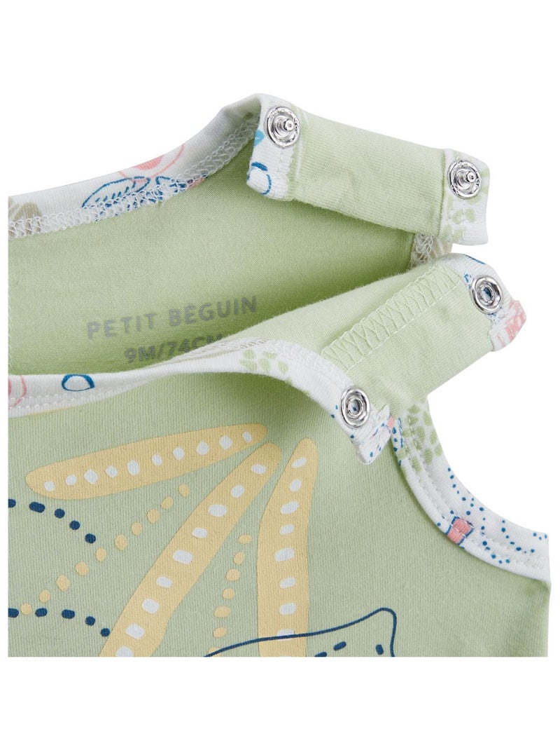 Barboteuse bébé Moka Vert - Kiabi