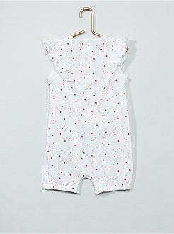 Barboteuse 'cœur' à volants - Kiabi