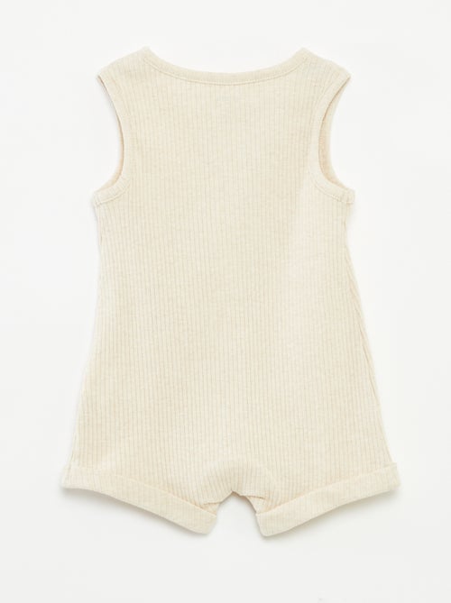 Barboteuse courte à imprimé - Kiabi