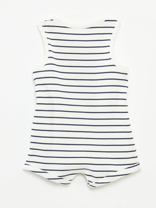 Barboteuse courte à imprimé - Kiabi