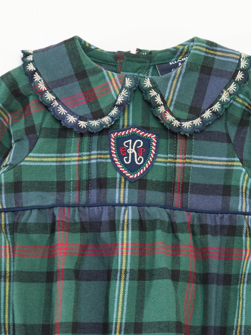 Barboteuse courte 'Kiabi & Catherine Painvin' en flanelle de coton Vert - Kiabi