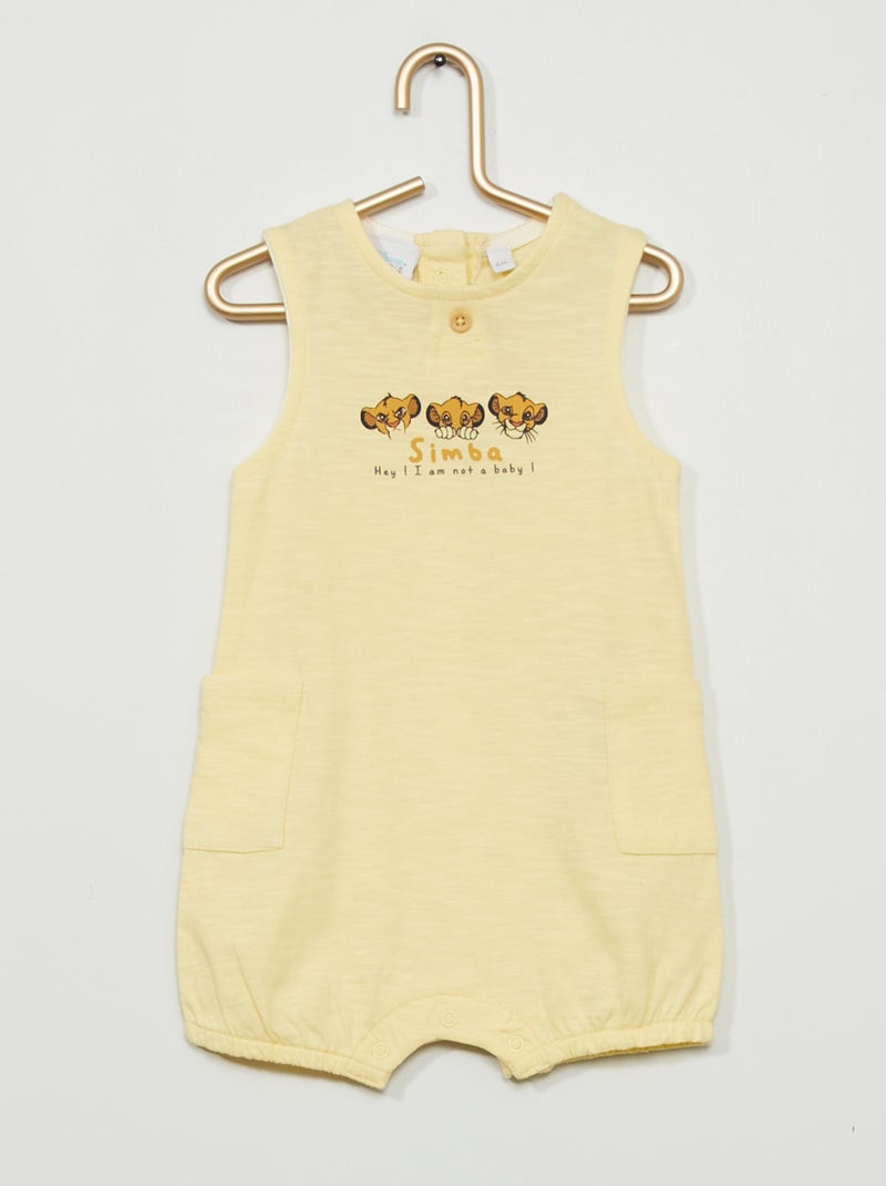 Barboteuse 'Disney' en jersey JAUNE - Kiabi