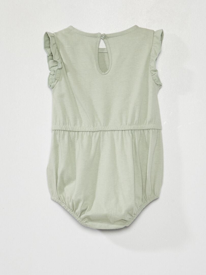 Barboteuse Verte Olive à Lanières Missguided Taille 6 - Parfaite Pour L'été