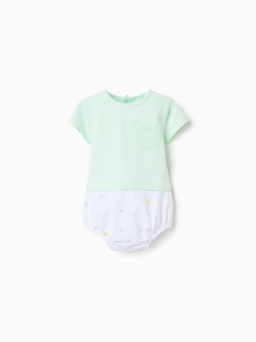 Barboteuse en coton avec motif coquillages - Kiabi Barboteuse en coton avec motif coquillages - Kiabi