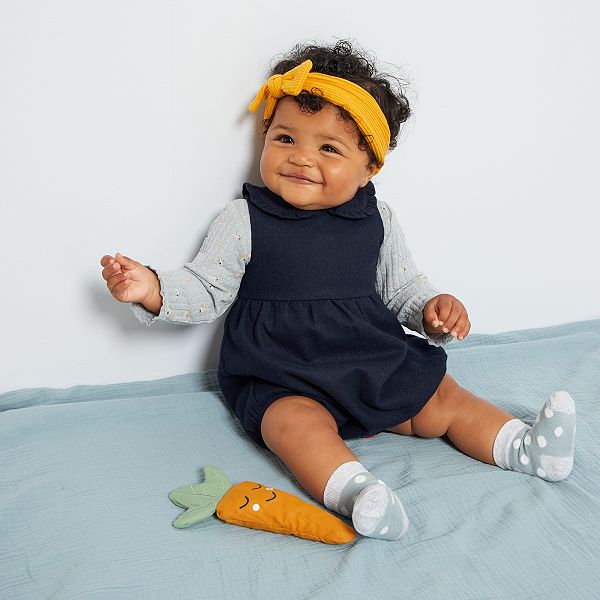 Barboteuse En Flanelle Bebe Fille Marine Kiabi 12 00 Barboteuse En Flanelle Bebe Fille Marine Kiabi 12 00