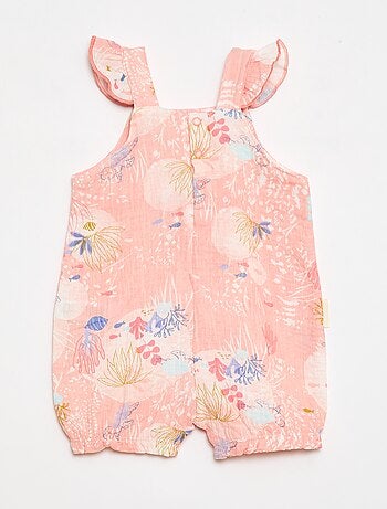 Barboteuse en gaze de coton 'Petit Béguin'