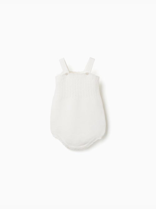 Barboteuse en maille avec détail ajouré - Kiabi