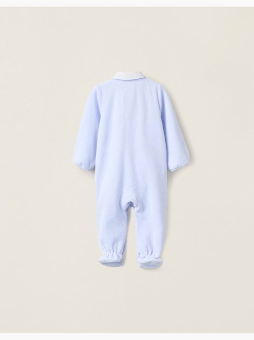 Barboteuse en Velours avec Détail Plissé - Kiabi