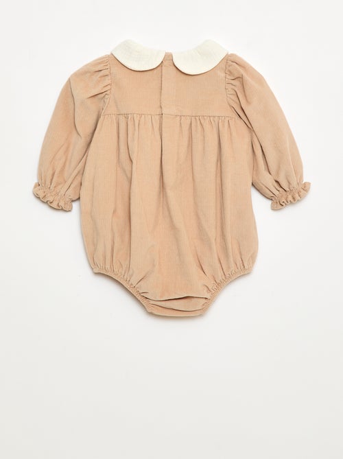 Barboteuse en velours - Kiabi