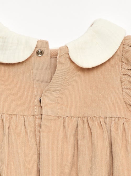 Barboteuse en velours - Kiabi