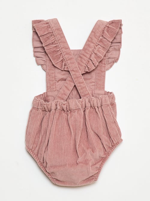 Barboteuse en velours côtelé - Kiabi