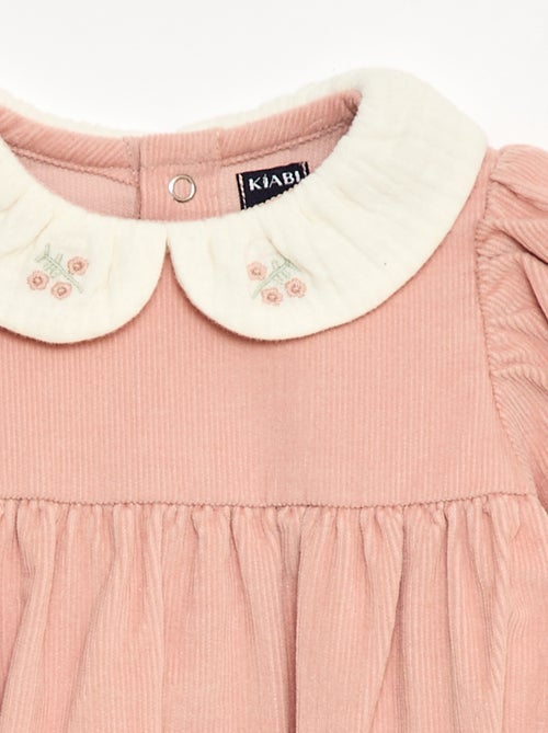 Barboteuse en velours - Kiabi