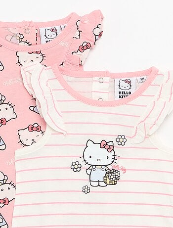 Barboteuse 'Hello Kitty' sans manches manches avec volants