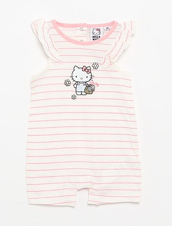 Barboteuse 'Hello Kitty' sans manches manches avec volants