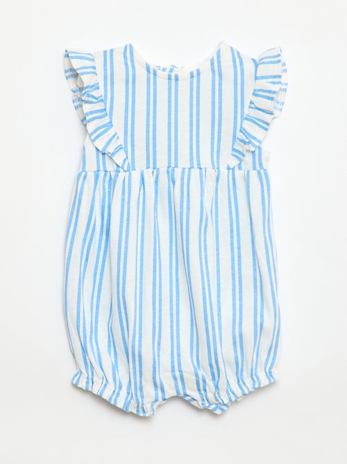 Barboteuse imprimée en jersey de coton - Kiabi