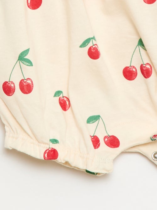 Barboteuse imprimée en jersey de coton - Kiabi