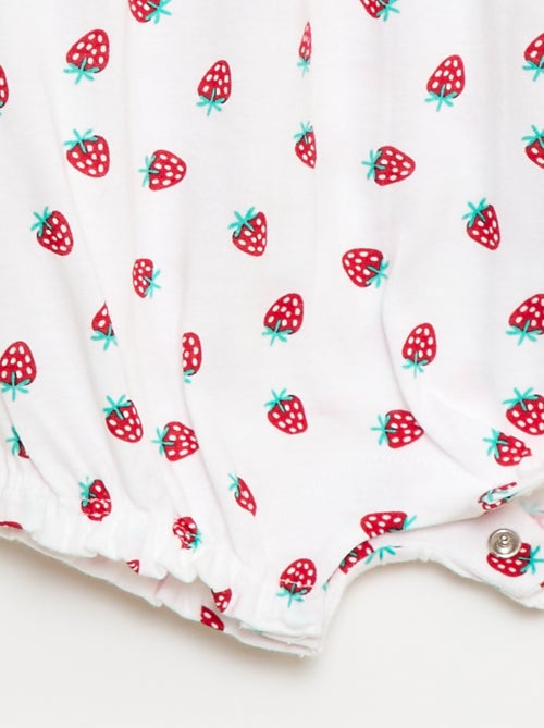 Barboteuse imprimée en jersey de coton - Kiabi