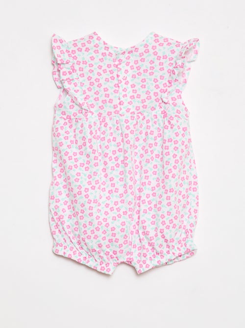 Barboteuse imprimée en jersey de coton - Kiabi