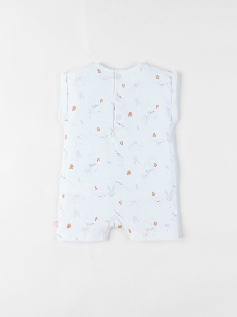 Barboteuse,, Jersey fantaisie Noukie's Blanc - Kiabi